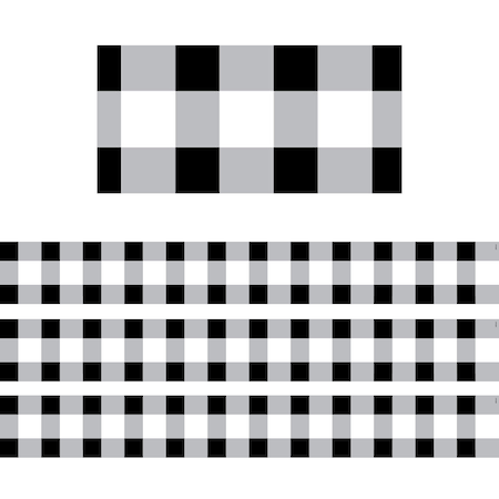 Creative Teaching Press Buffalo Check EZ Border, Classroom Border Trim, PK72 10418